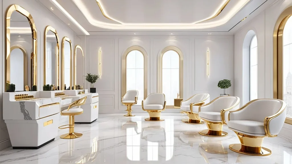 Stylish nail salon in Pennsylvania offering gel nail services in a luxury interiorStylish nail salon in Pennsylvania offering gel nail services in a luxury interior